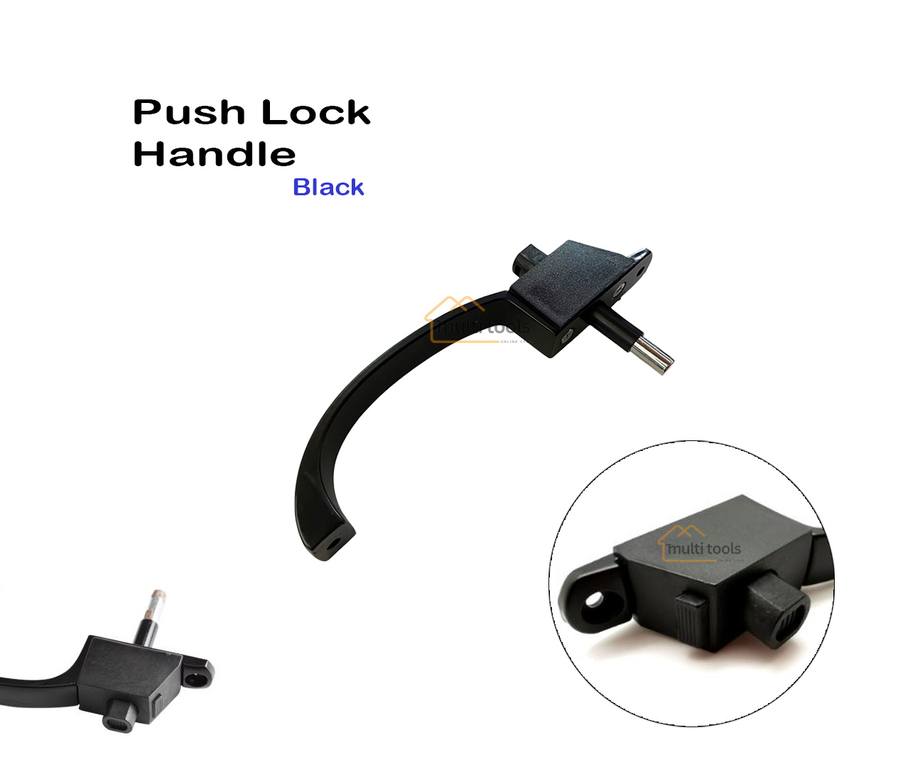 Push Lock Handle (Black)